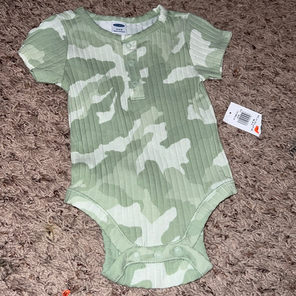Green camo onesie!